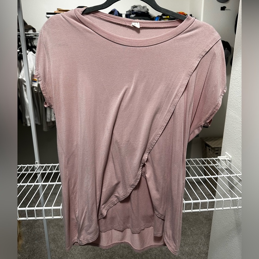 Pink blush nursing top